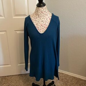 Motherhood maternity BNWT large deep blue long sleeve